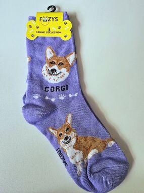 FOZZYS Corgi Dog Socks - Canine Collection